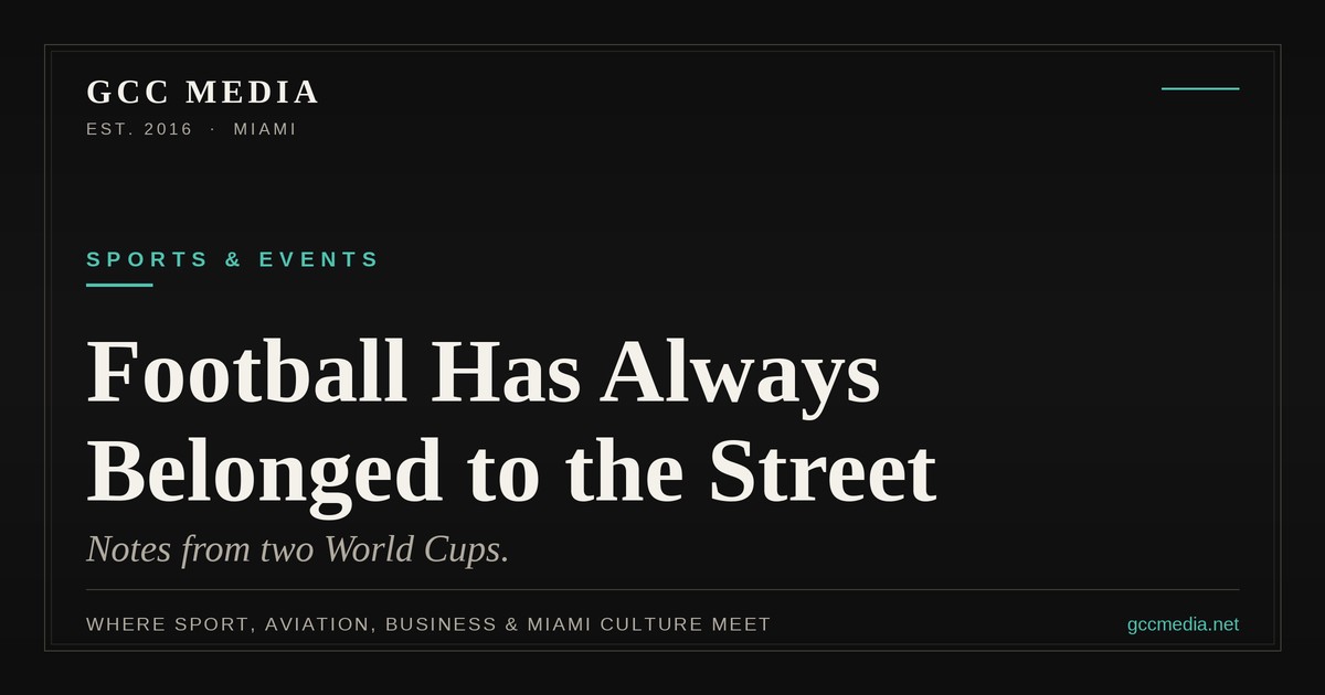 Soccer Has Always Belonged to the Street